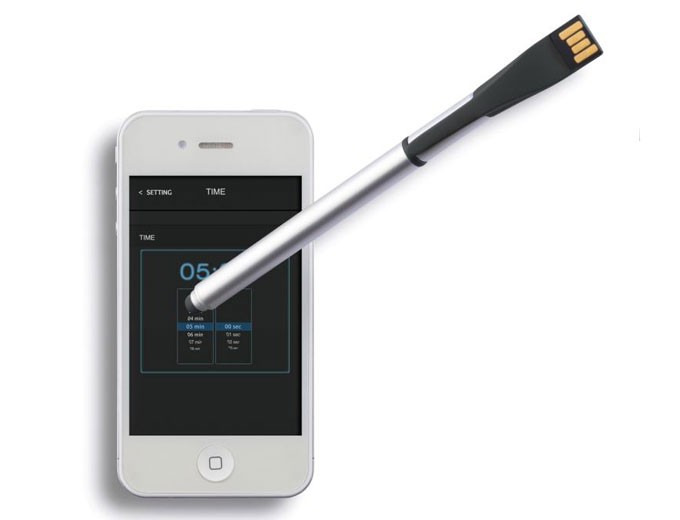 USB флеш память на 4Gb ручка-флешка-стилус №1
