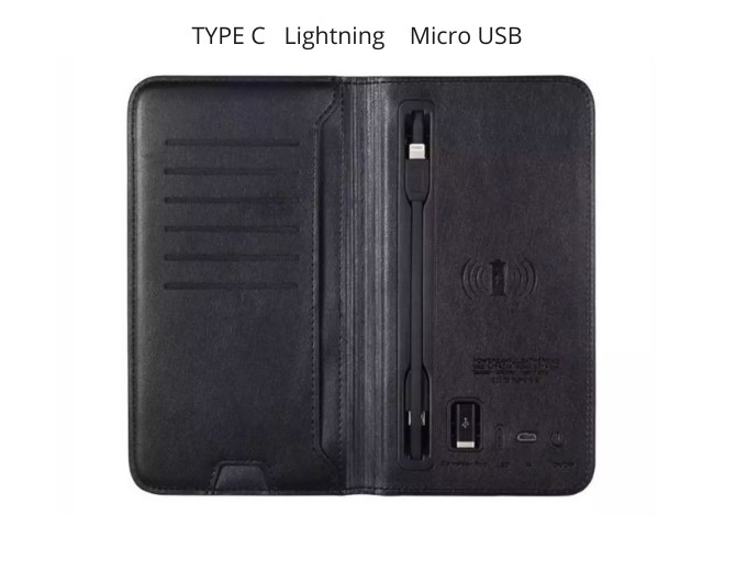 Портативное зарядное устройство - портмоне, 6800 mAh